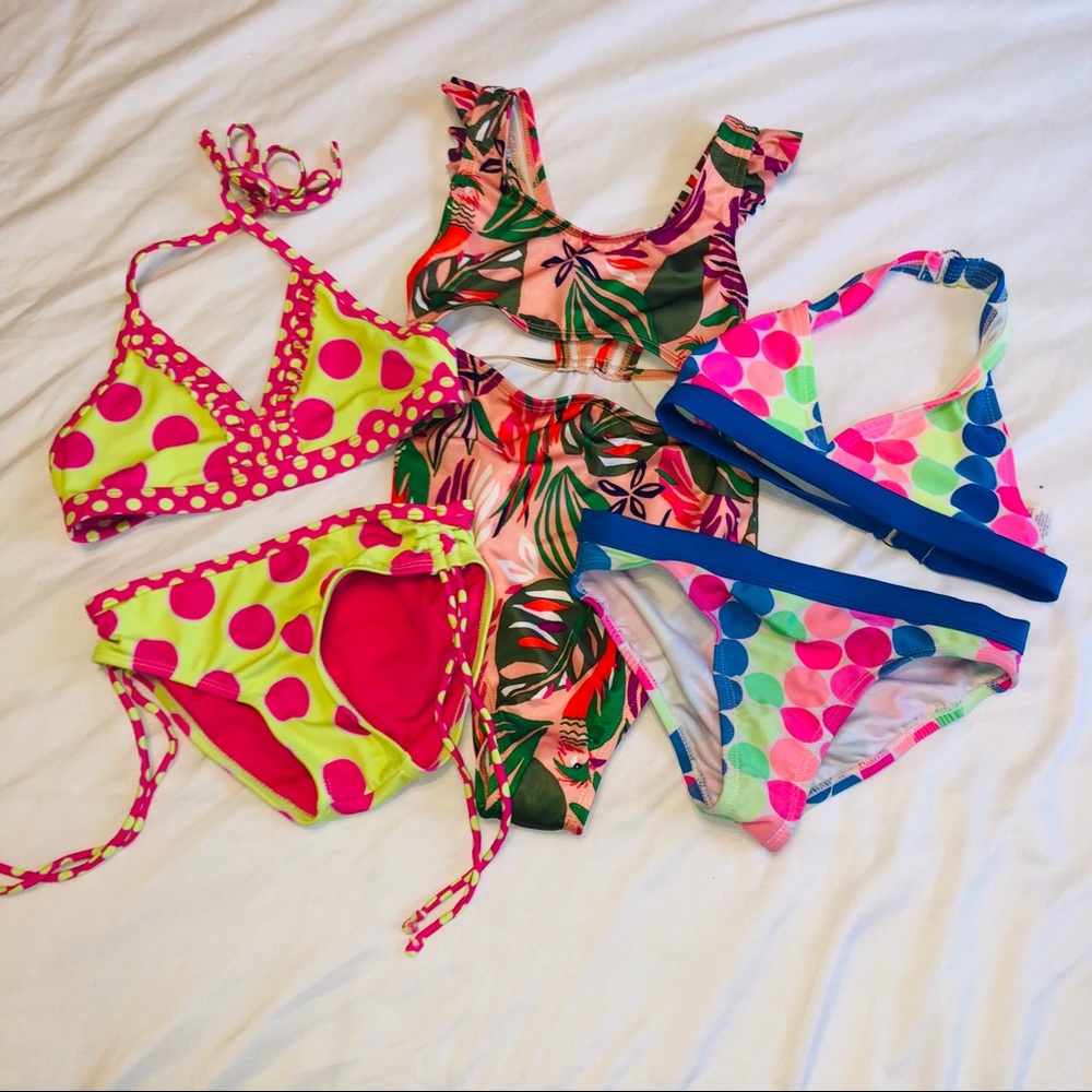 Lot of 3 girls bathing suits